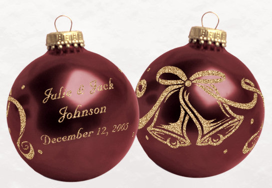 banded silkscreen ornaments